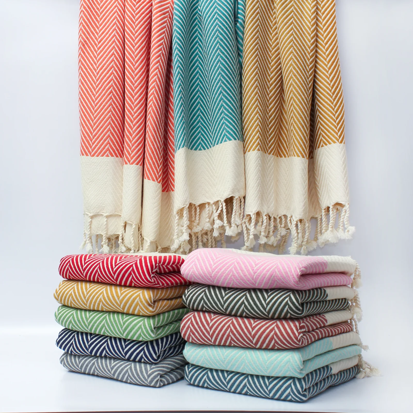Handwoven Cotton Throw Blanket