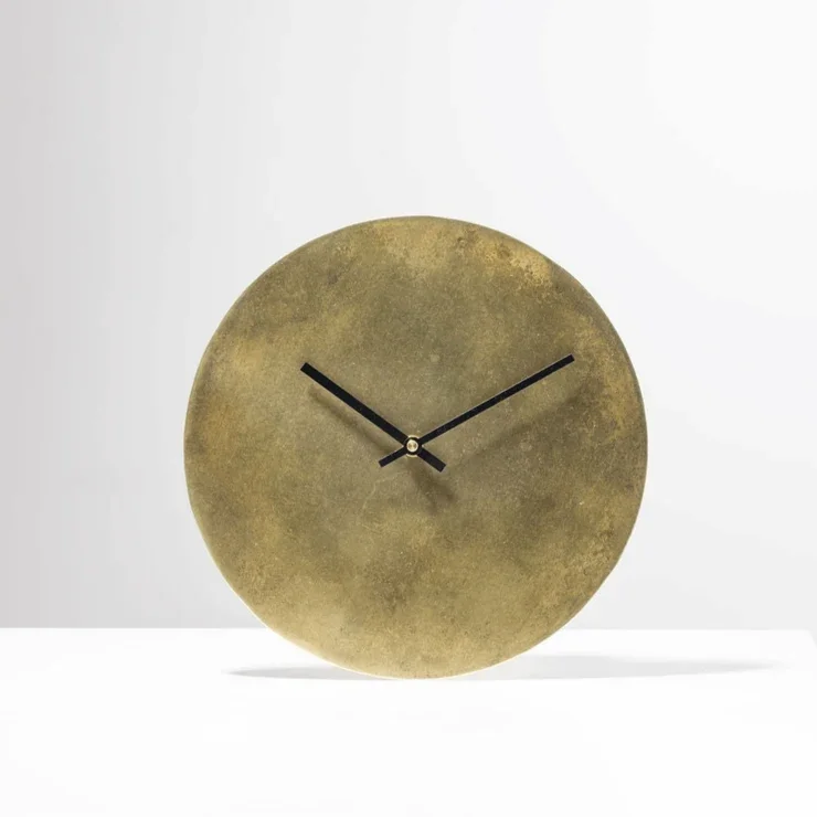 Minimalist Brass Wall Clock