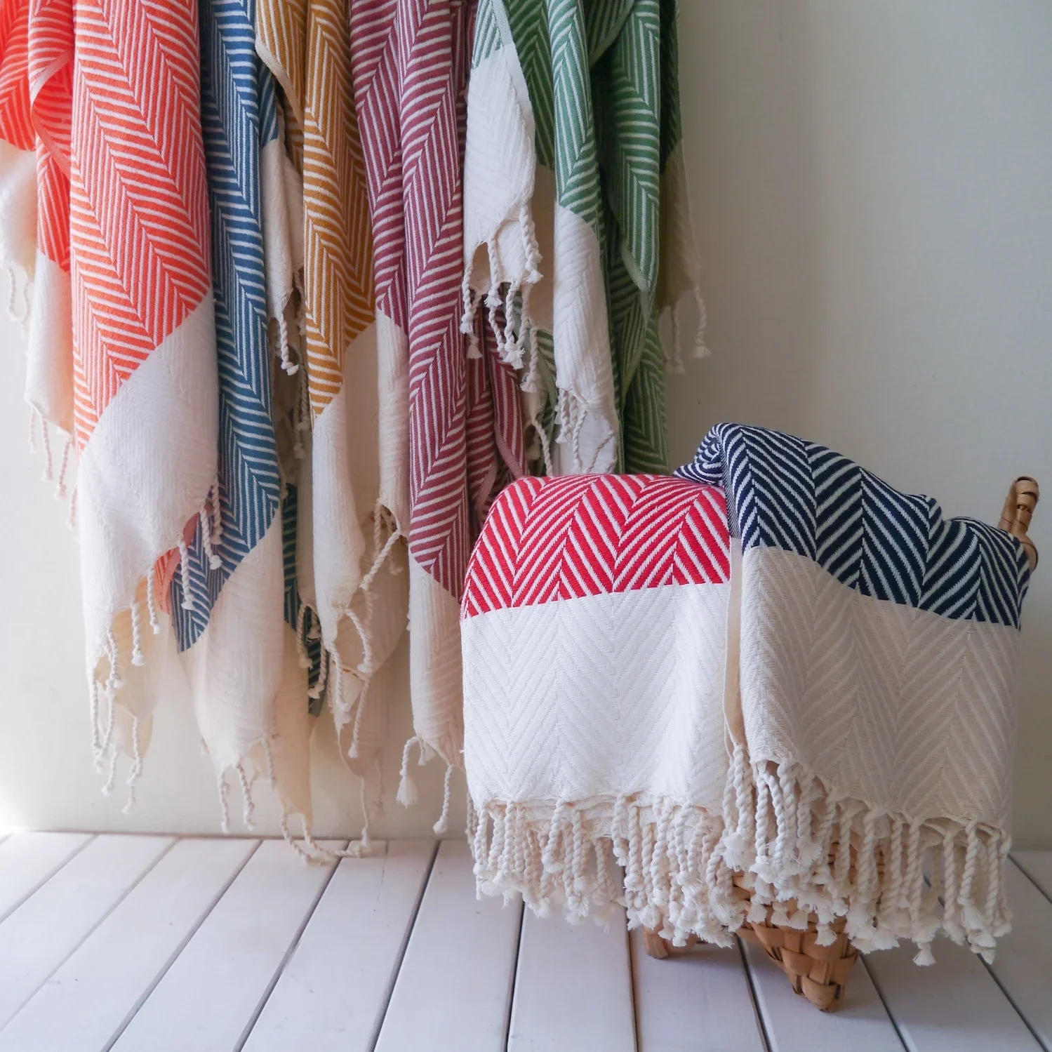 Handwoven Cotton Throw Blanket