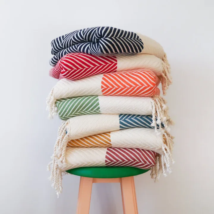 Handwoven Cotton Throw Blanket